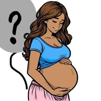 woman heavily pregnant realistic