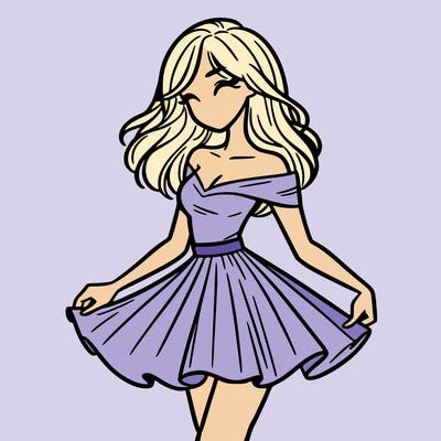 woman in skirt