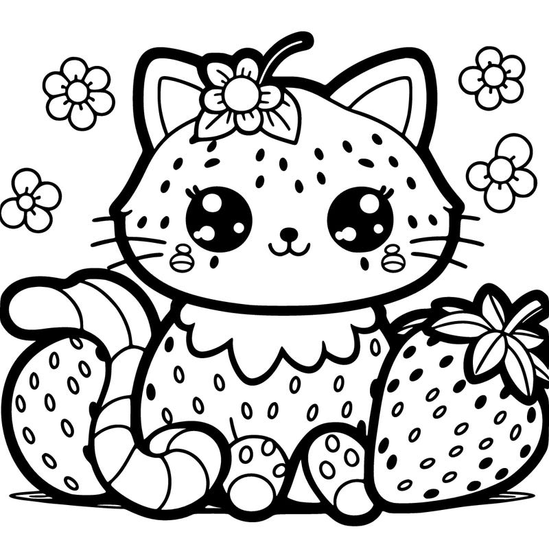 strawberry cat