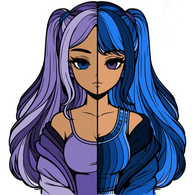 realistic girl split