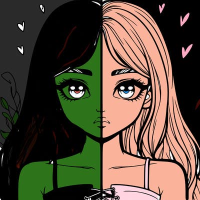 realistic girl split