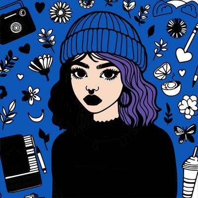 aesthetic indie girl