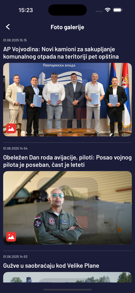 Tanjug - brze i pouzdane vesti - Feed de galería de fotos de la aplicación de noticias de Tanjug con historias de Serbia