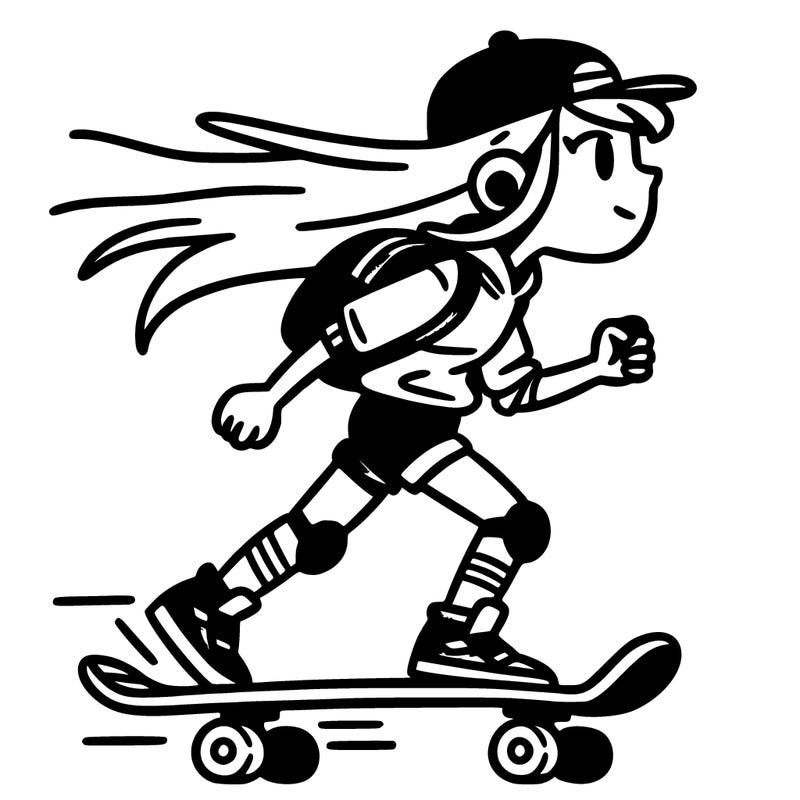 skateboard girl