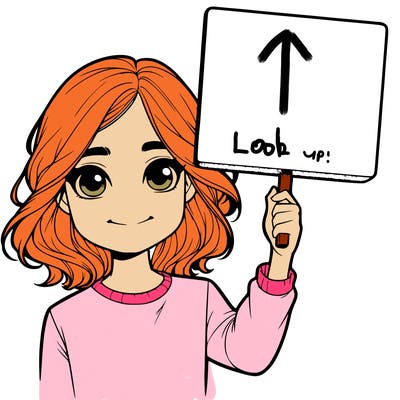 realistic girl holding up a sign