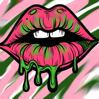 lips that look realistic and drip