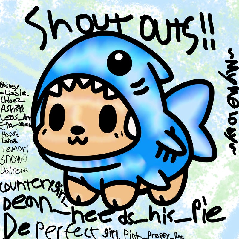 cute dog wearing a shark costume