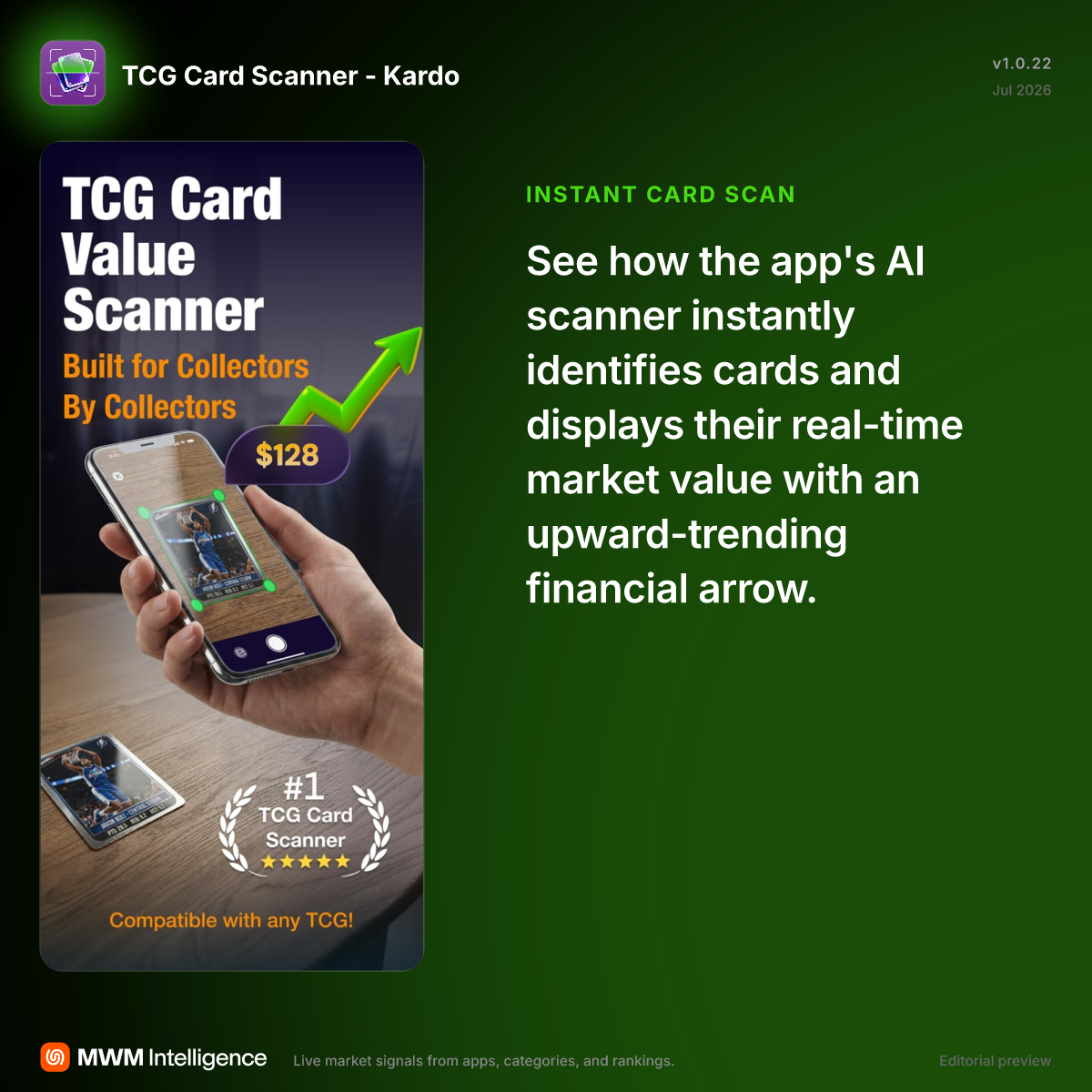 TCG Card Scanner - Kardo - Reference App | MWM