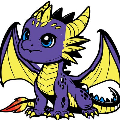 fierce baby night dragon