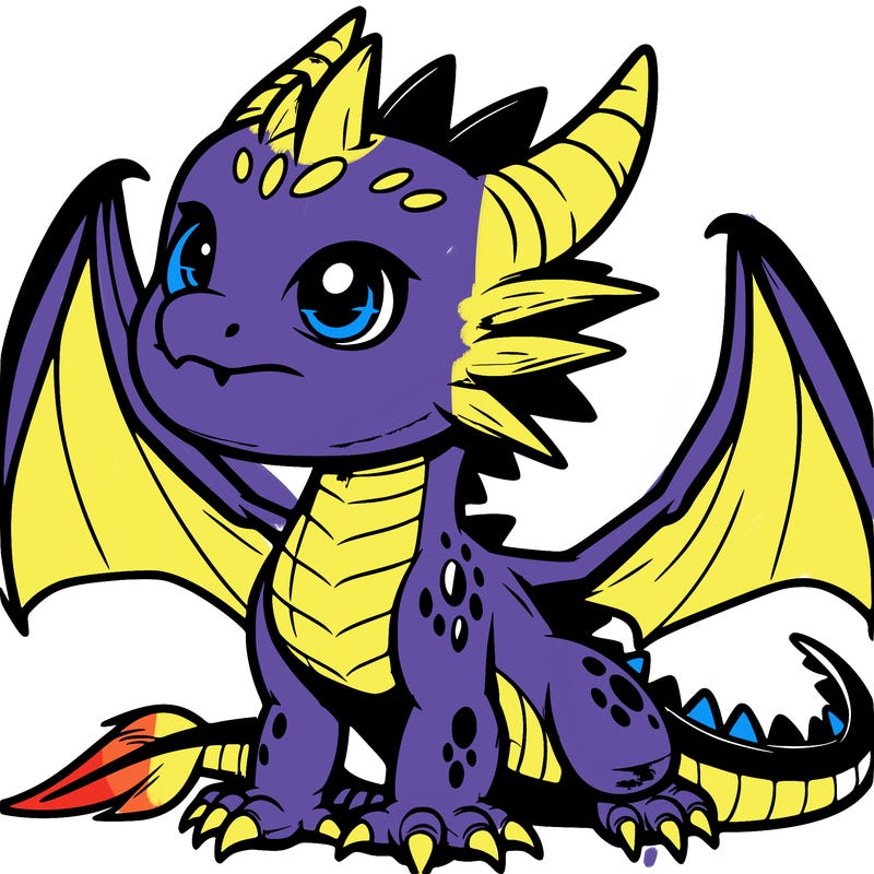 fierce baby night dragon