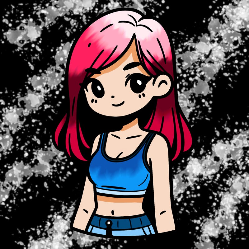 girl with crop top