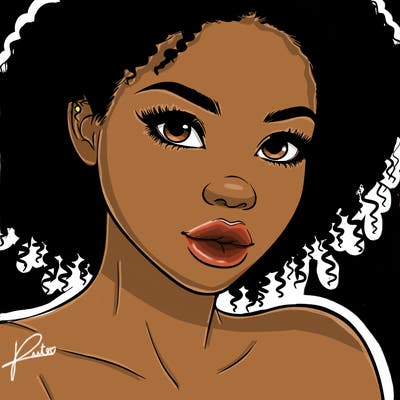 realistic black girl