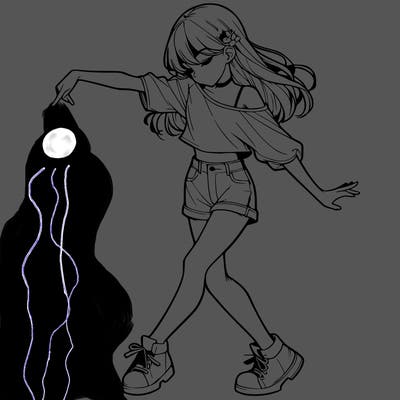 realistic girl danceing