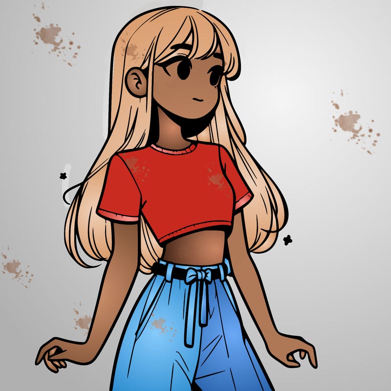 girl in a cute crop top