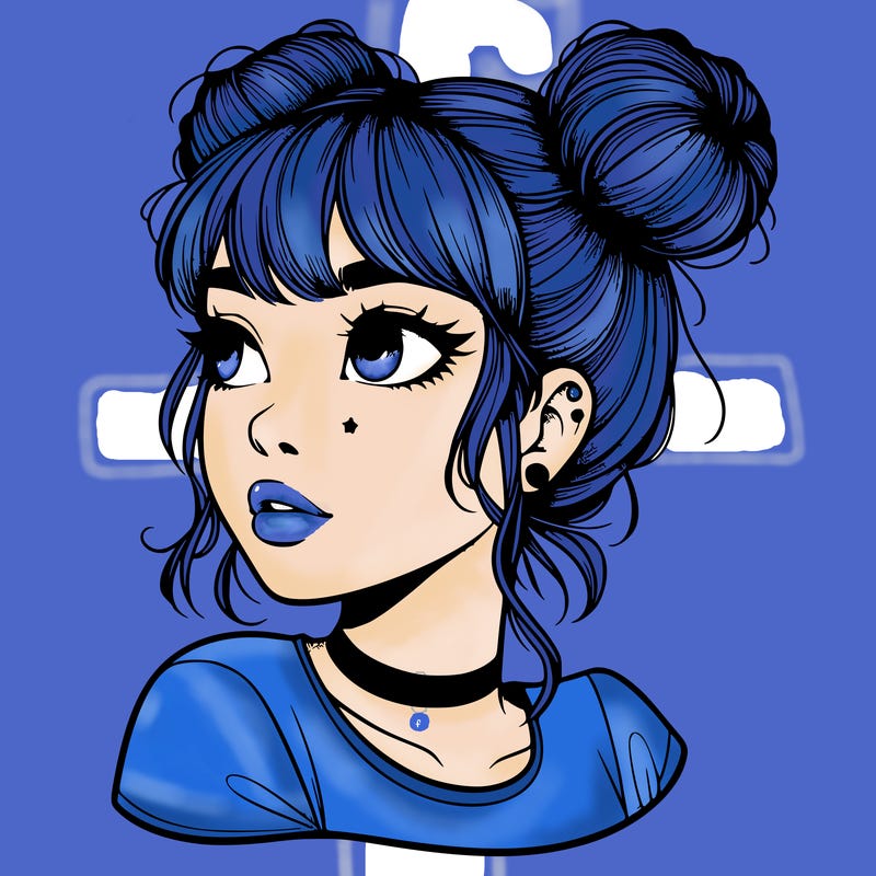 realistic girl with spacebuns