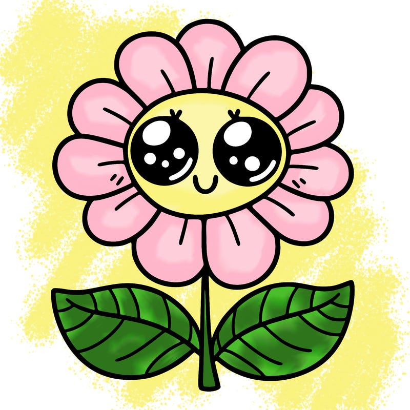 flower with eyes