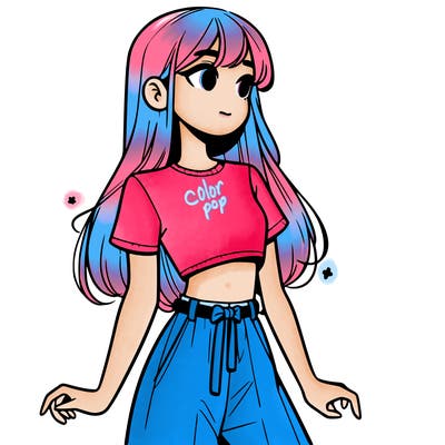 girl in a cute crop top