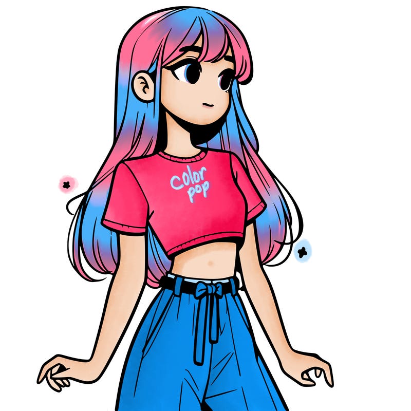 girl in a cute crop top