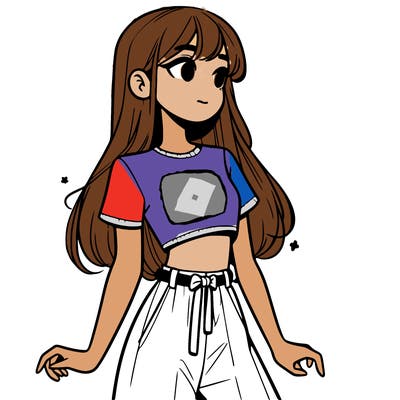 girl in a cute crop top