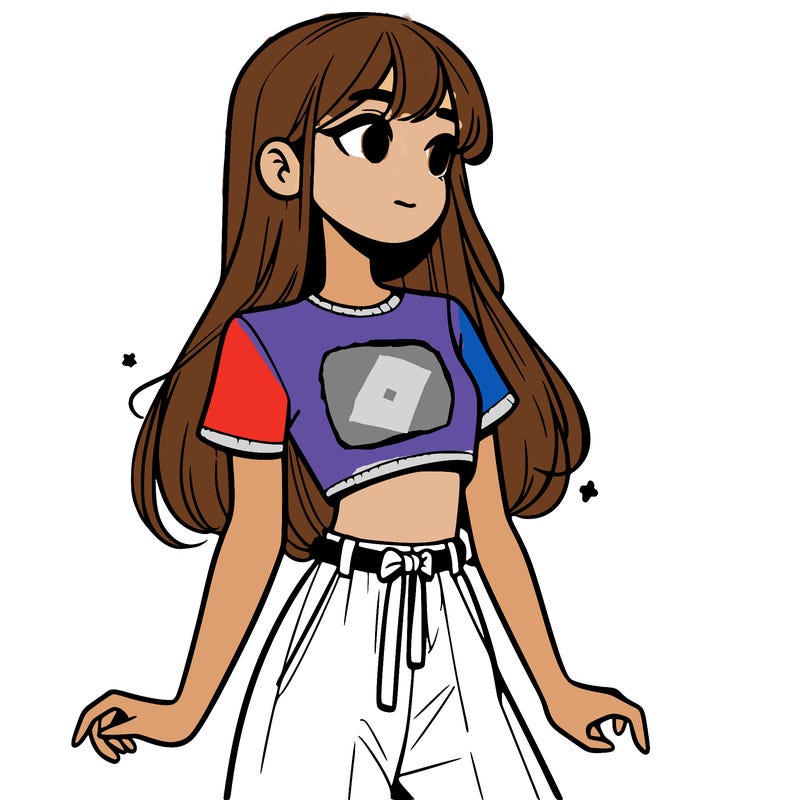 girl in a cute crop top