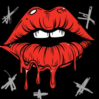 lips that look realistic and drip