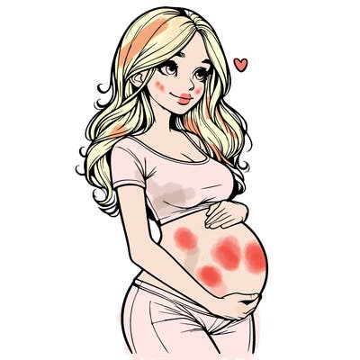 realistic pregnant girl
