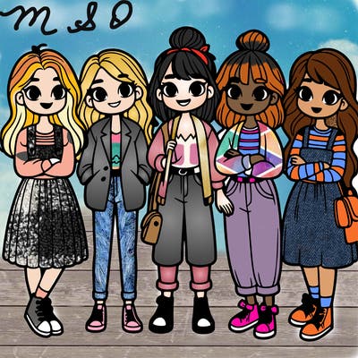 group of girls