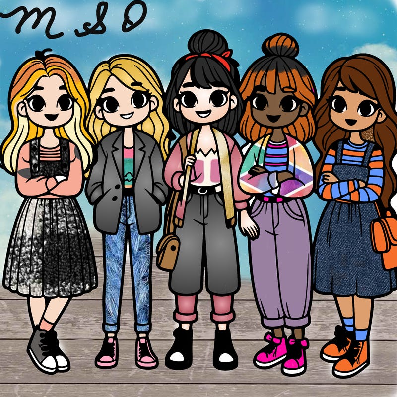 group of girls