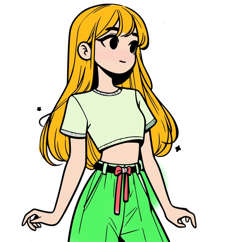 girl in a cute crop top