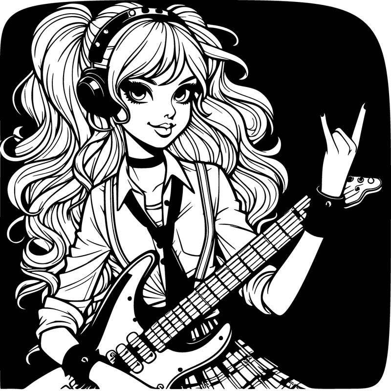 realistic rock and roll girl