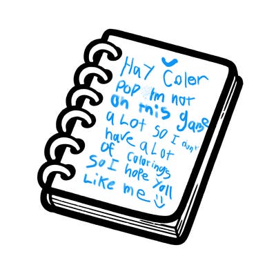 blank note book