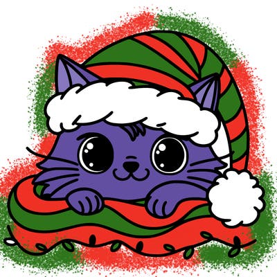 cat christmas