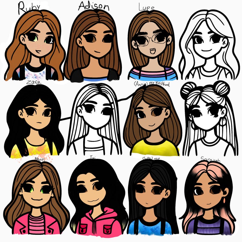 10 teen age girls