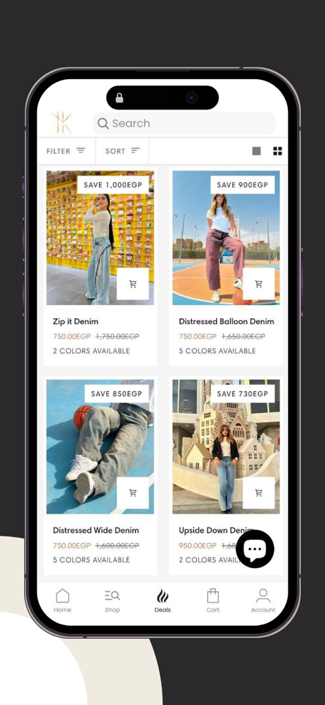 Hk Designs - Shopping App | MWM