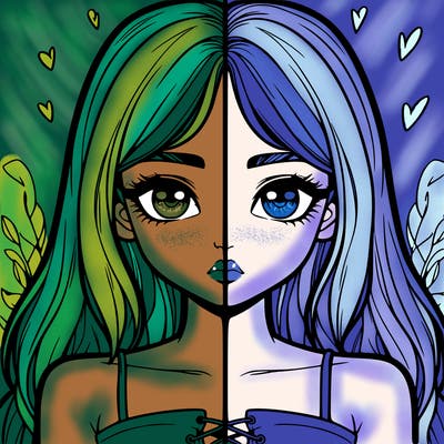 realistic girl split