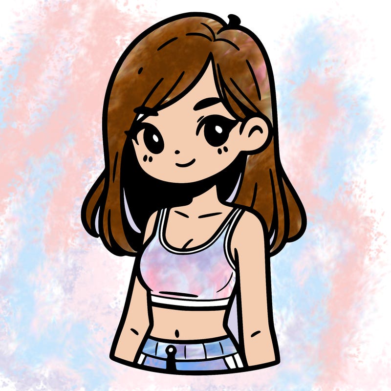 girl with crop top