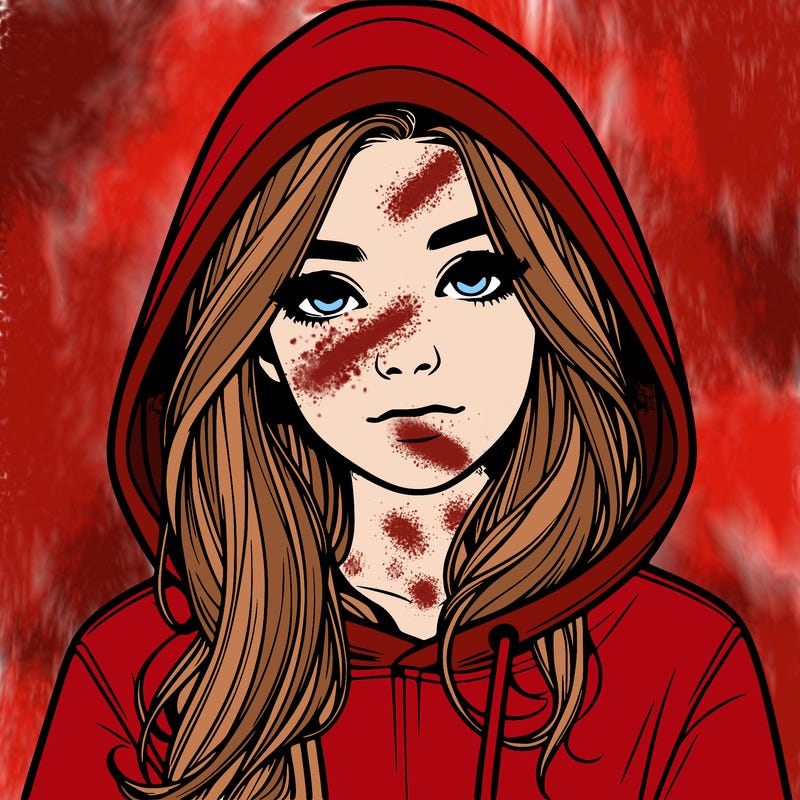 realistic girl with a hoodie