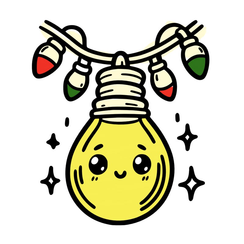 small bulb of a garland