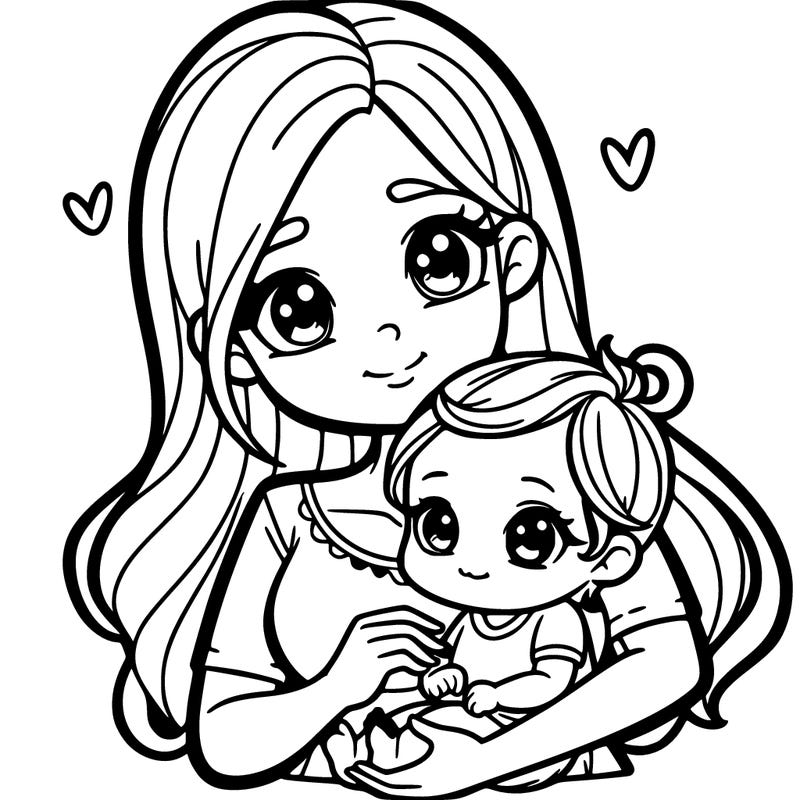 𝑚𝑜𝑚 𝑤𝑖𝑡ℎ 𝑎 𝑏𝑎𝑏𝑦 𝑔𝑖𝑟𝑙