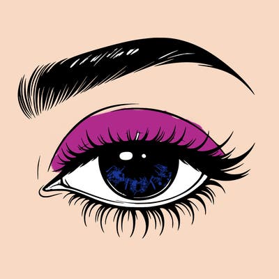 eye closed realistic