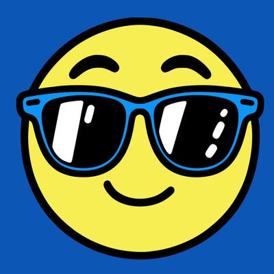 emoji with sunglasses