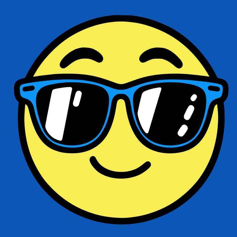 emoji with sunglasses
