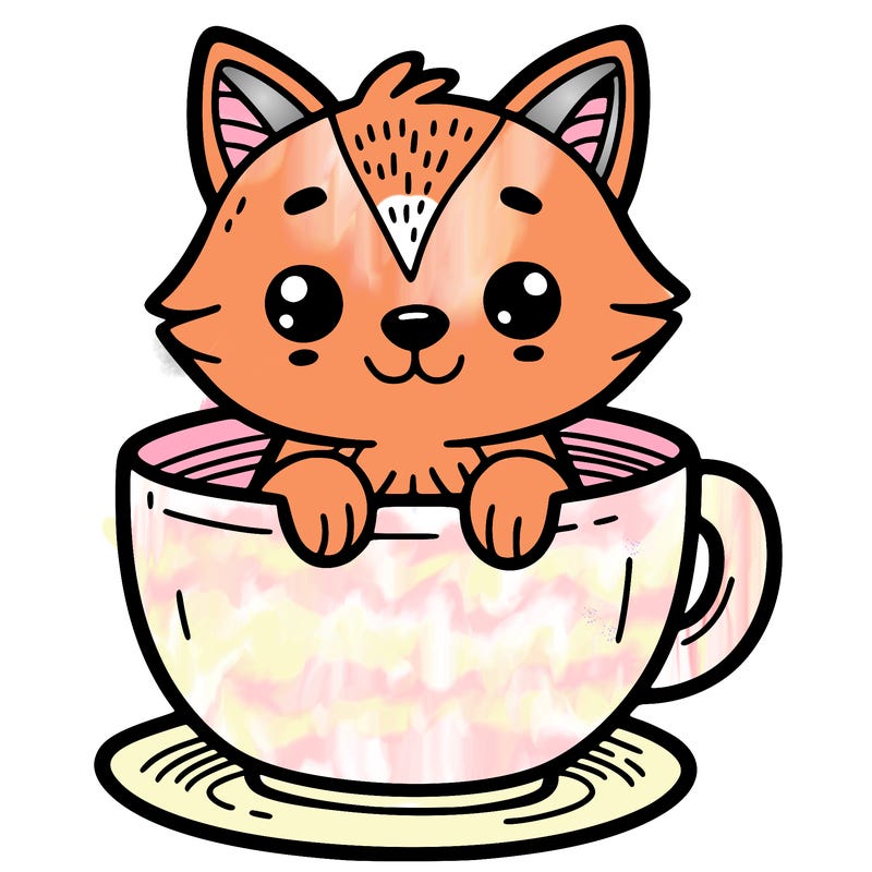 animal in a cup