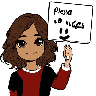 realistic girl holding up a sign