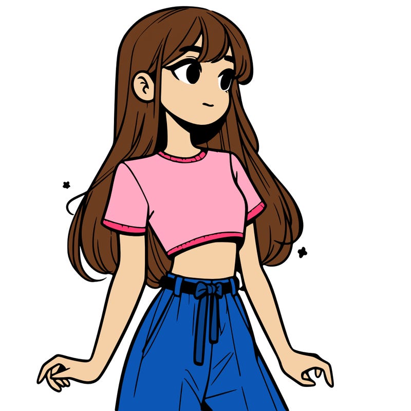 girl in a cute crop top