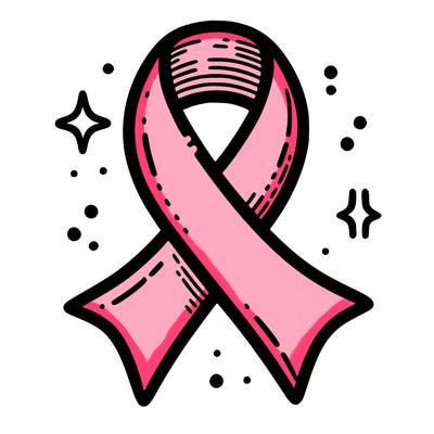 ribbon symbol of national breast cancer awareness month
