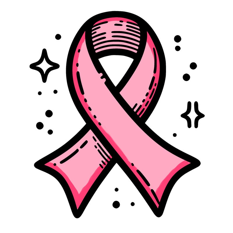ribbon symbol of national breast cancer awareness month
