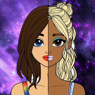 realistic girl split