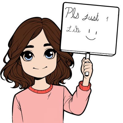 realistic girl holding up a sign