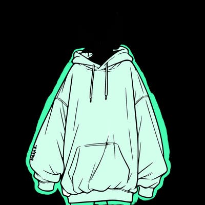 realistic girl with a oversized sweatshirt on and a bun